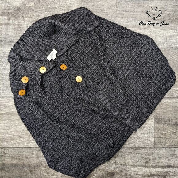 Loft Cowl Neck Button Front Shawl Size M - Picture 1 of 3